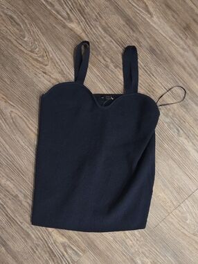 Ann Taylor Factory Black Sweetheart Camisole Tank